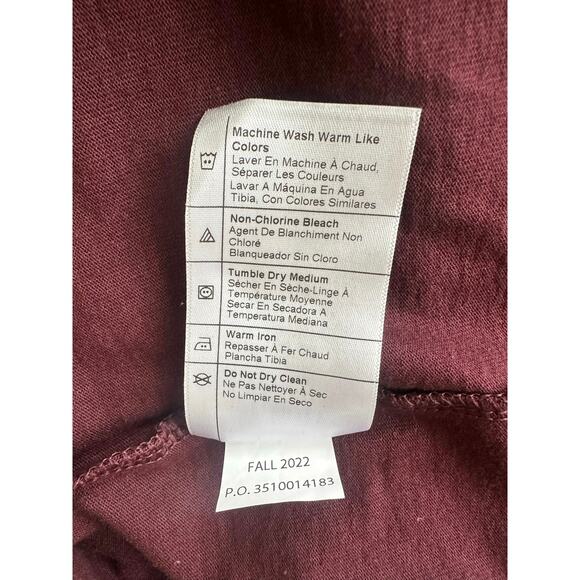 Carhartt Maroon Men’s Loose Fit Heavy Weight Short Sleeve Pocket T-Shirt 2XL - Picture 6 of 7